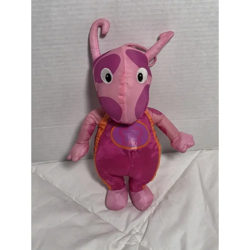 Backyardigans Uniqua 2000s Nylon Plush Nickelodeon Retired Htf Fisher Price